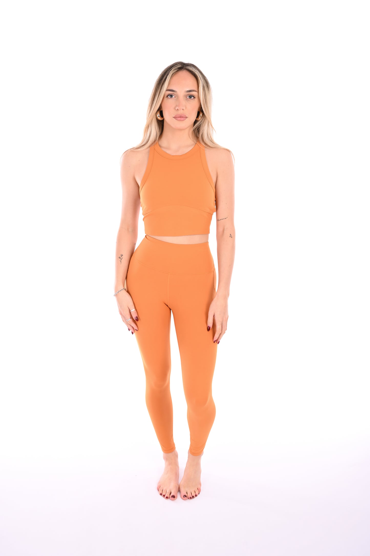 WOW High Waisted Workout Leggings - Mustard