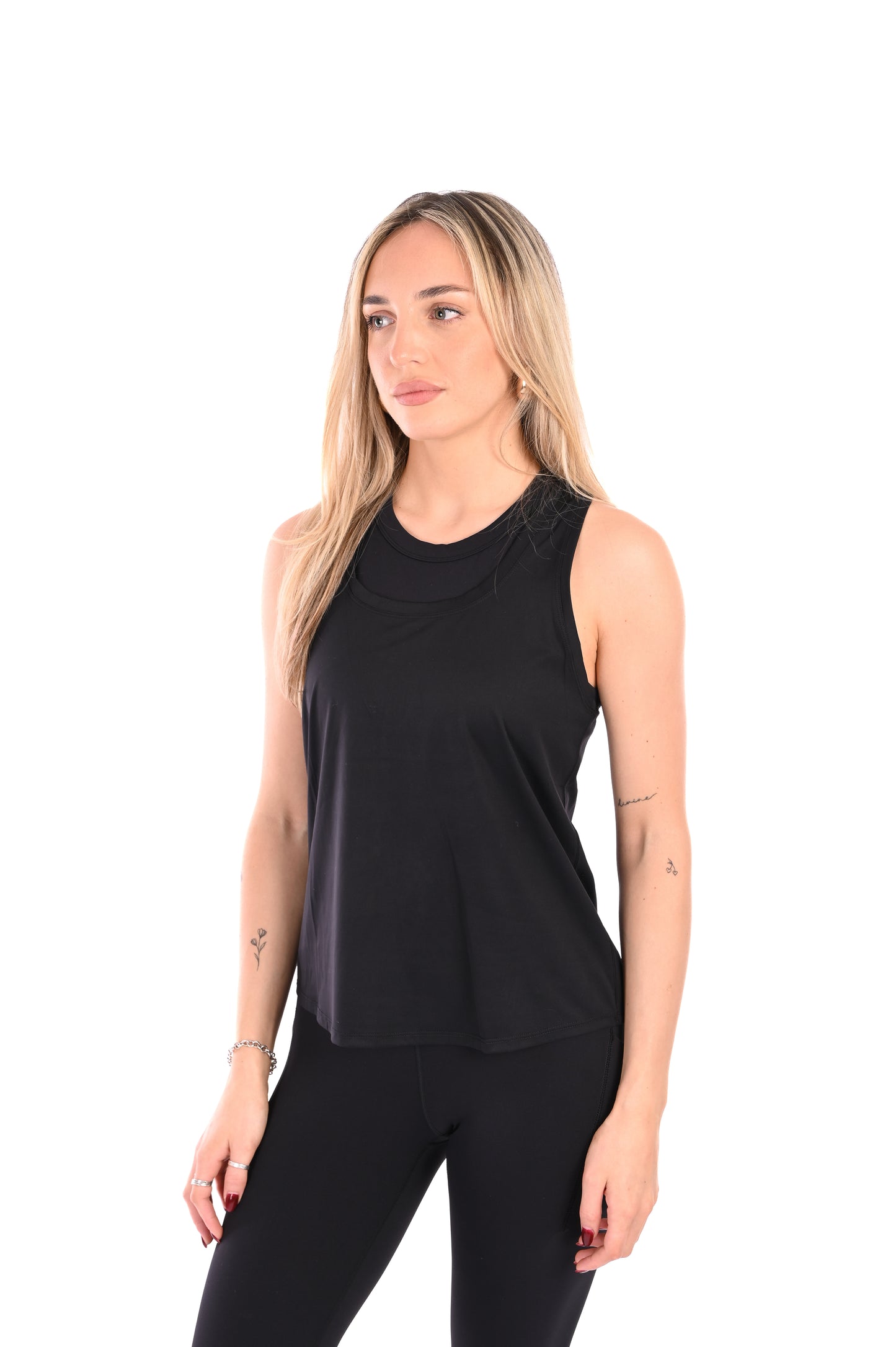 Racer Back Vest - Black