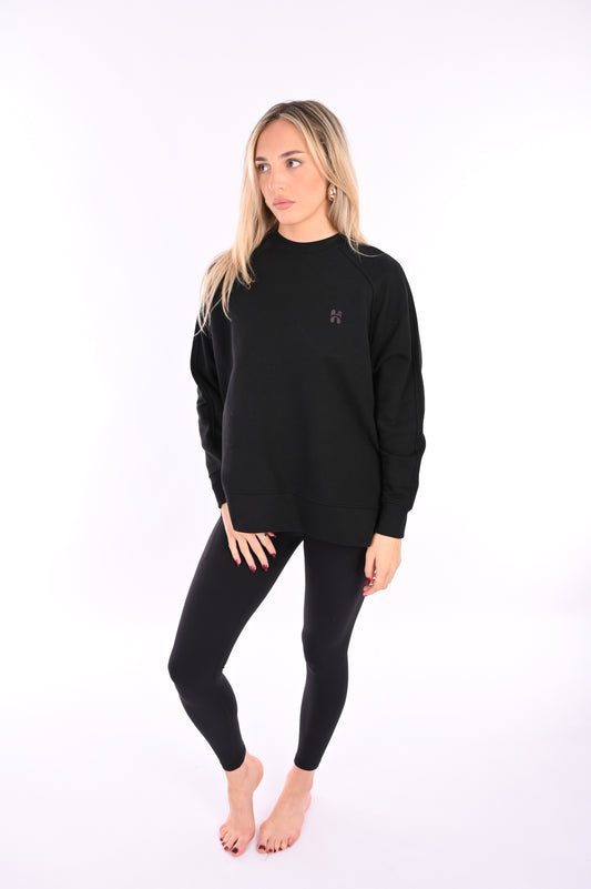 Post Class Relax Sweater - Black