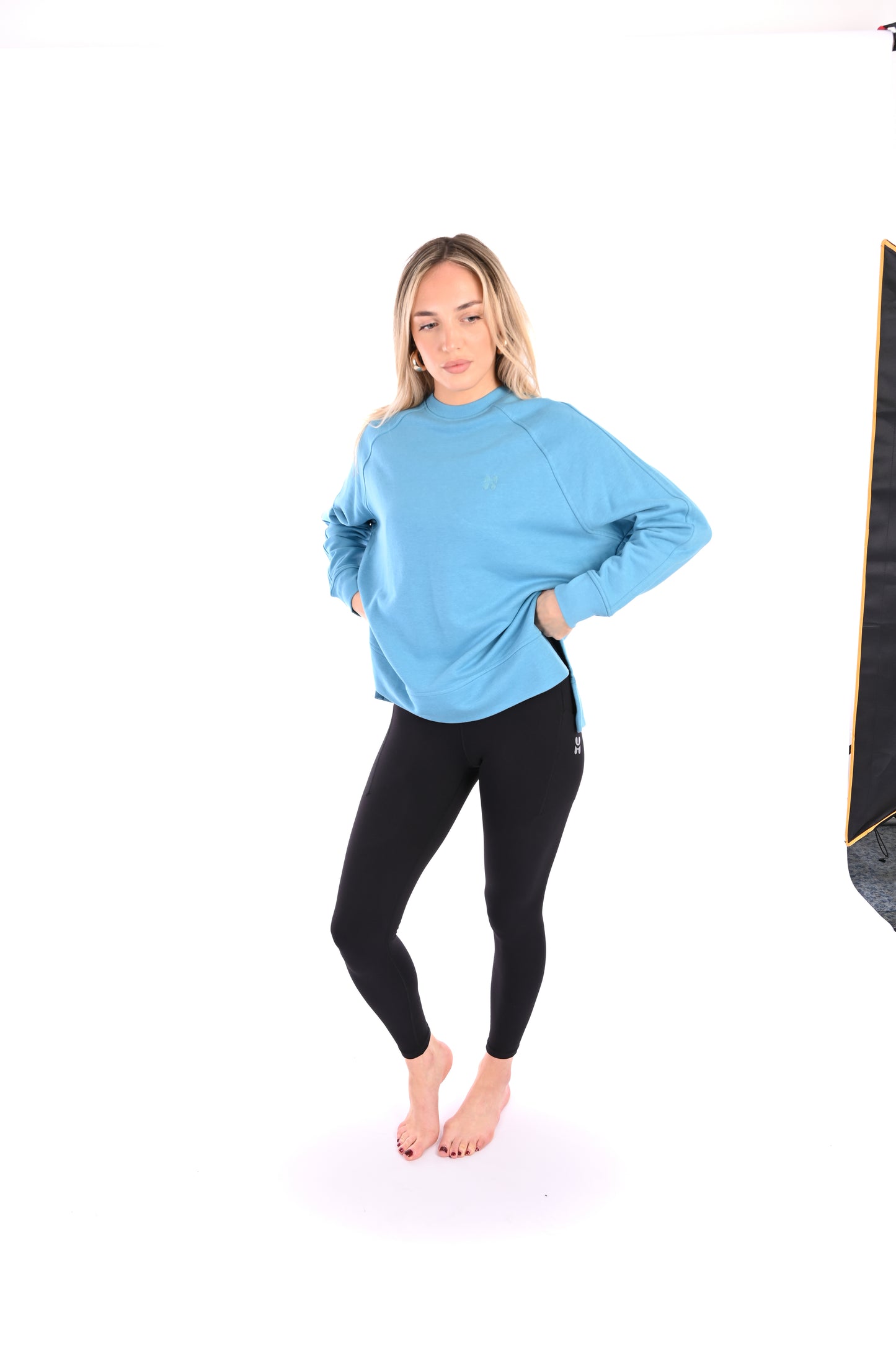 Post Class Relax Sweater - Sky Blue