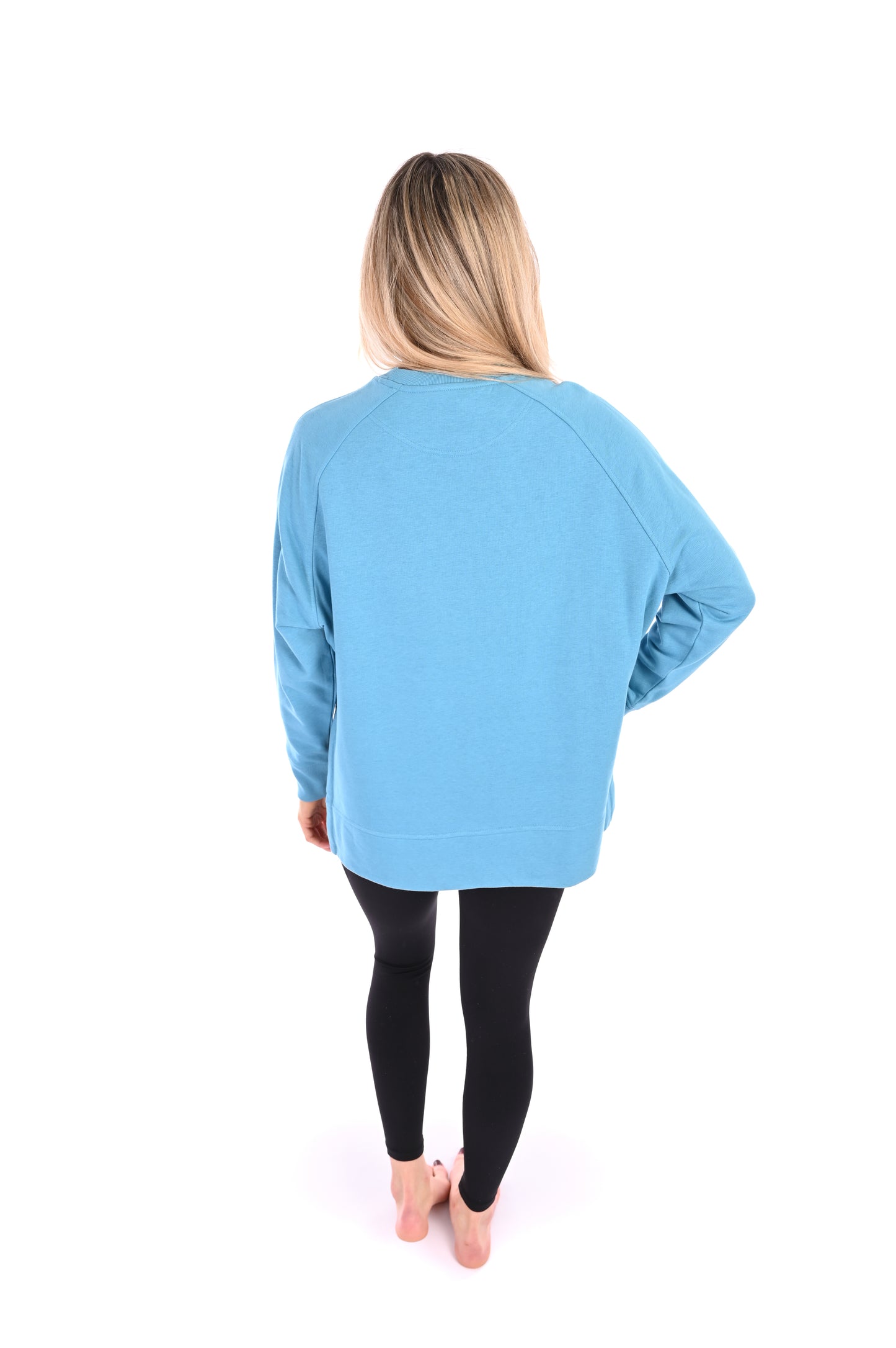 Post Class Relax Sweater - Sky Blue