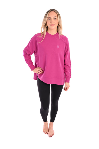 Post Class Relax Sweater - Orchid Pink