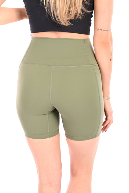 Mid Length Shorts - Soft Khaki