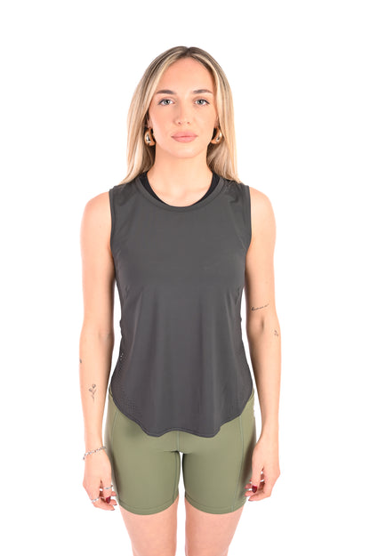 Boxy Vest - Charcoal