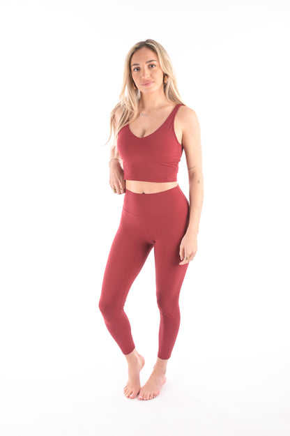 Classic Leggings - Cranberry